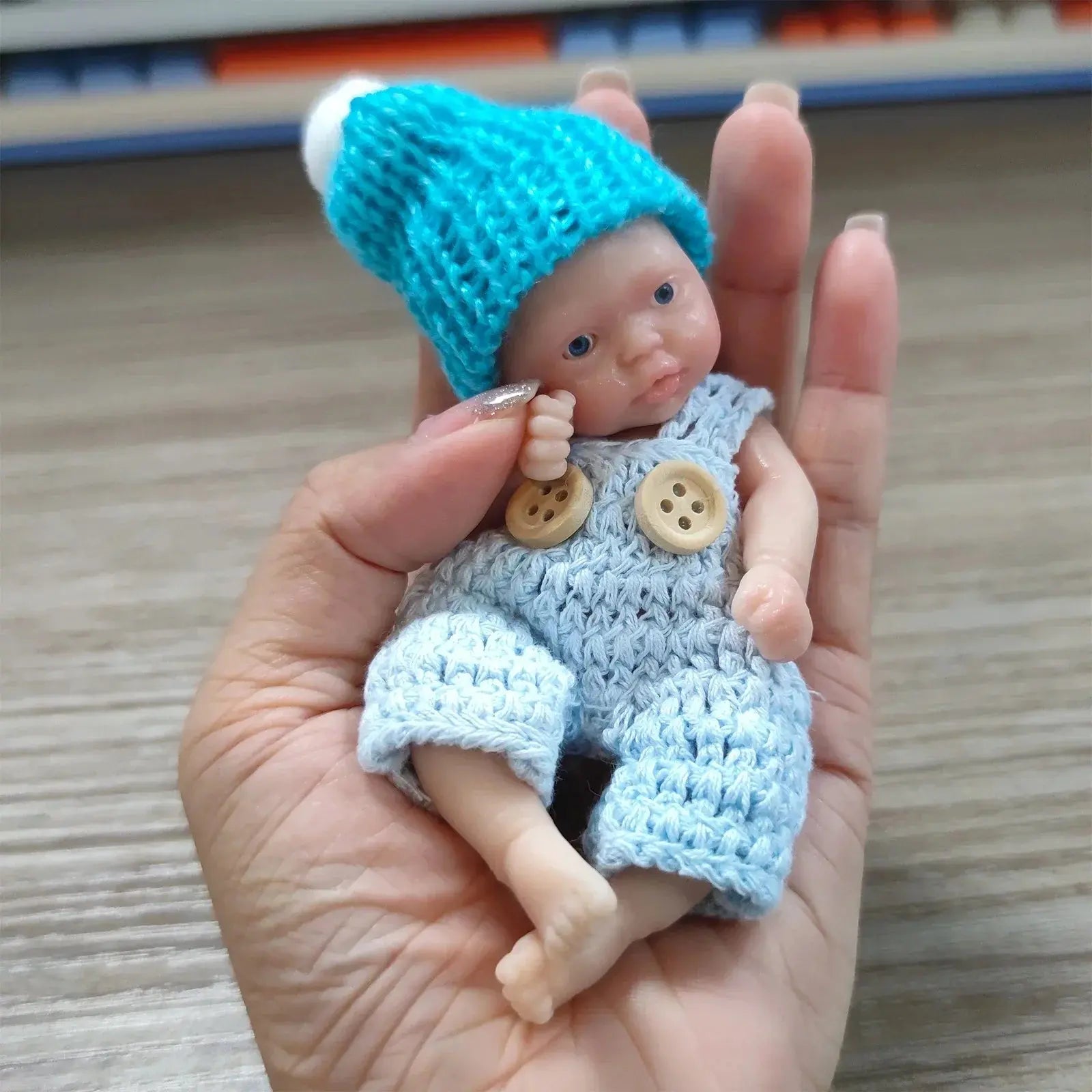 Image of Reborn Baby Dolls Sleeping Silicone Full Body Boy 4.5Inch Miniature