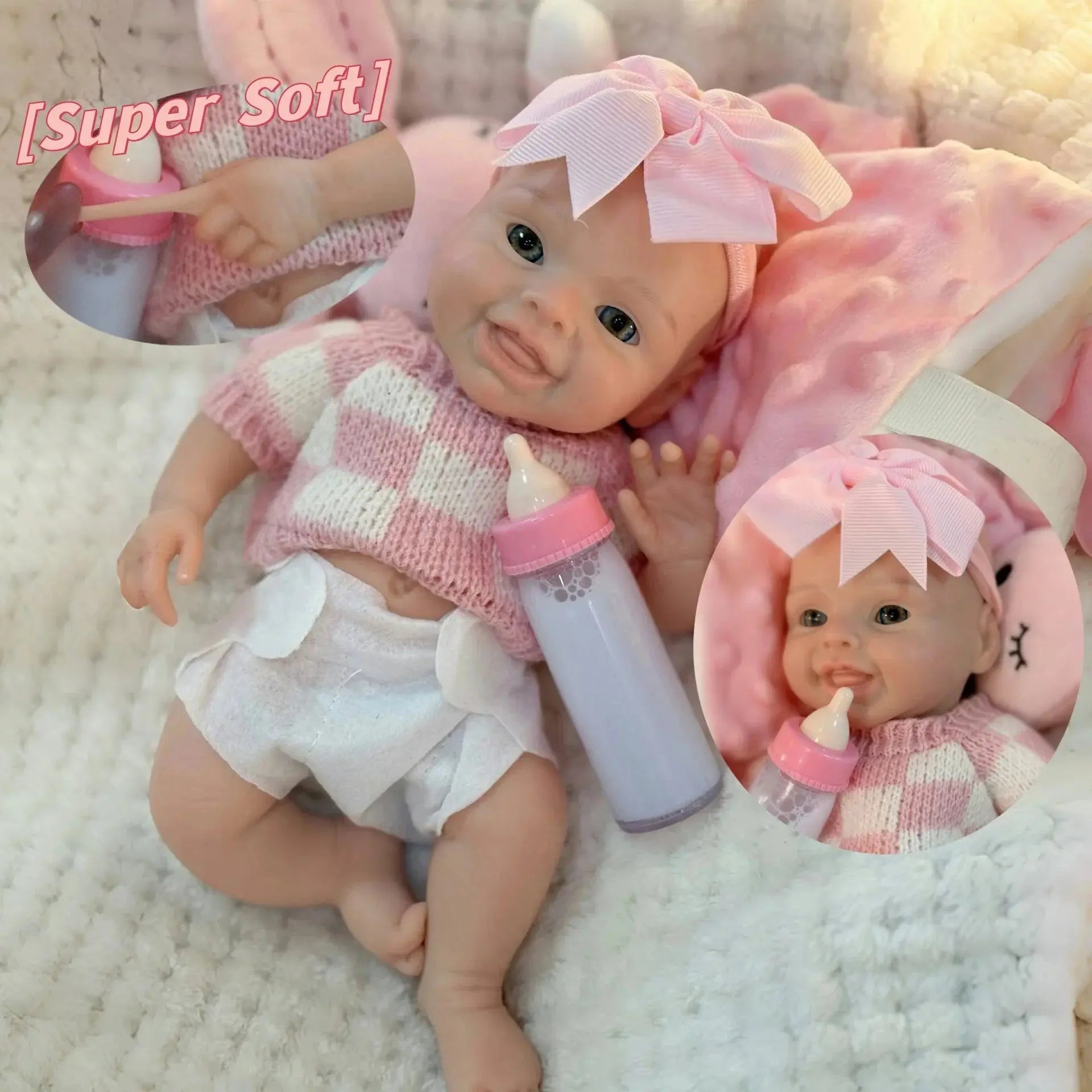 Image of Reborn Baby Dolls 10Inch Reborn Baby Doll Girl Mini Harper Full Body