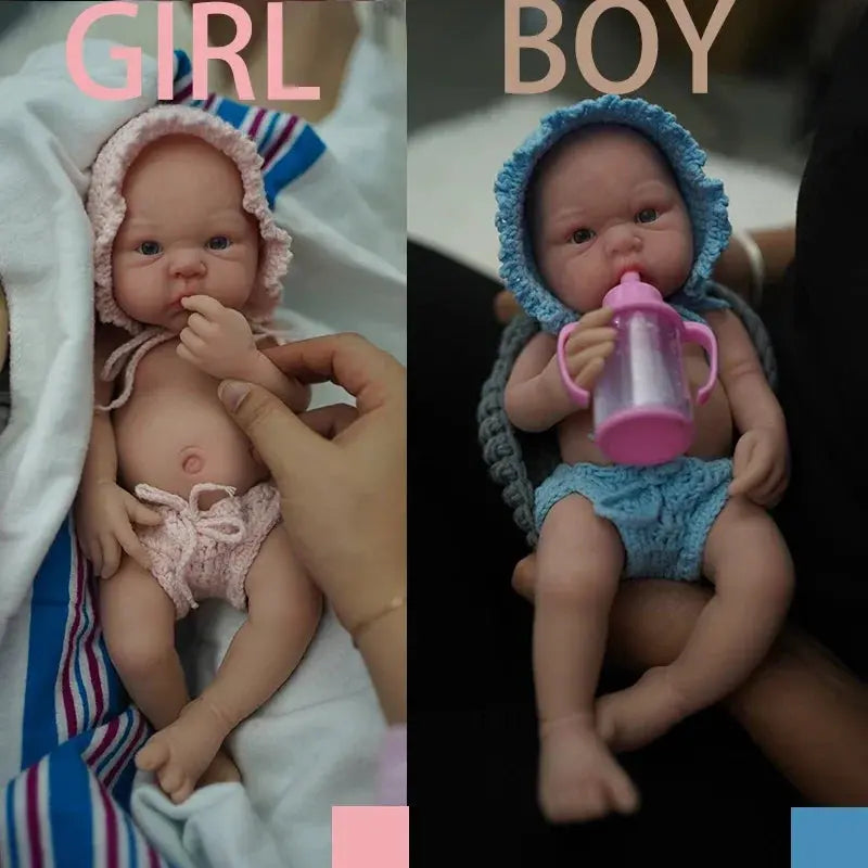Image of Reborn Baby Dolls 12 Inch Cute Full Body Soft Silicone Baby Doll Girl