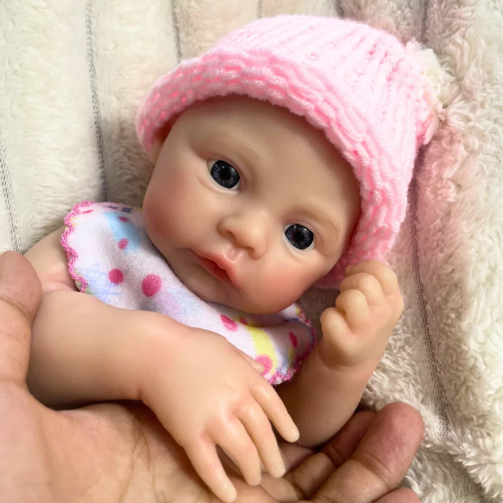 Image of Reborn Baby Dolls 13 Inch Mini Reborn Baby Doll Meadow Girl Full