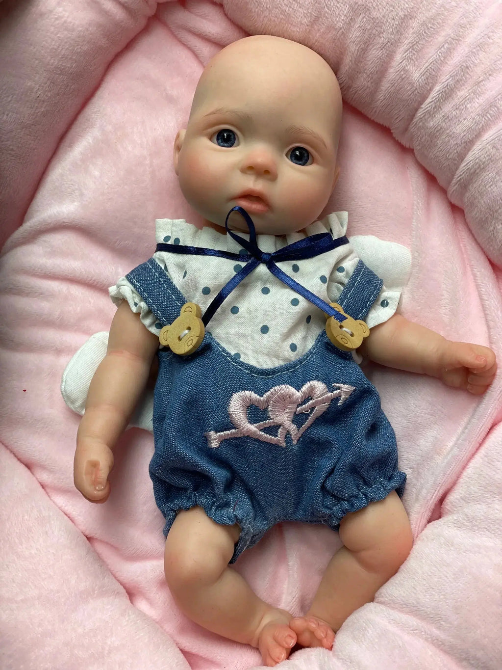 Image of Reborn Baby Dolls 27Cm Angel Girl Whole Silicone Bebe Reborn Dolls 3D