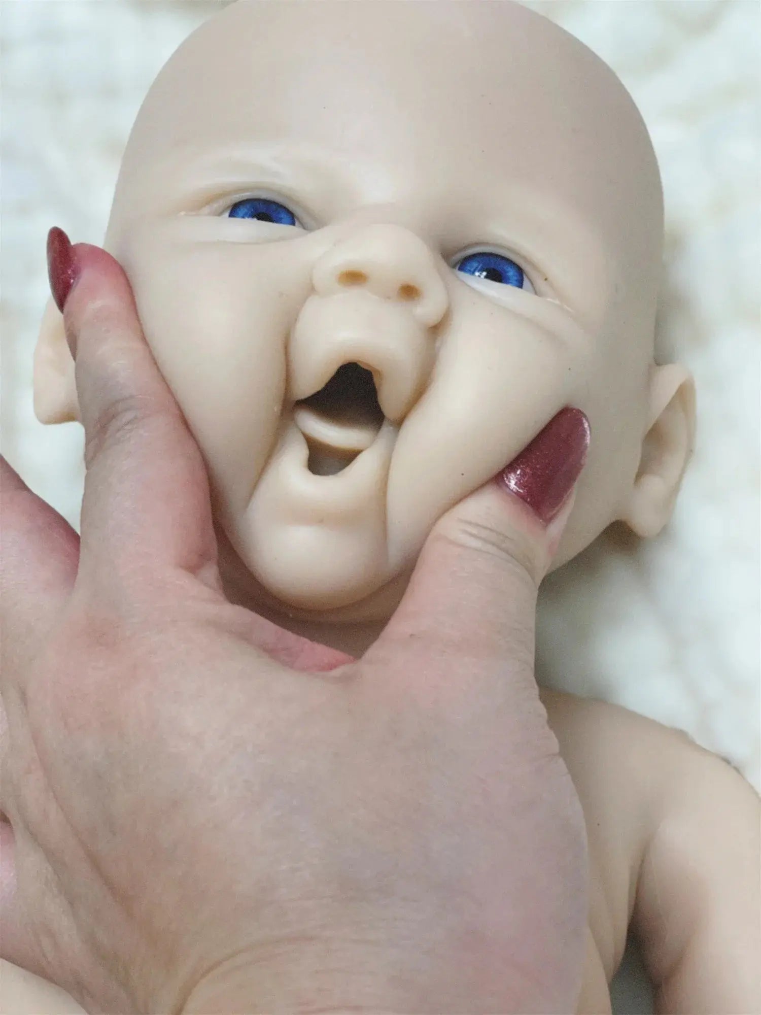 Image of Reborn Baby Dolls 18Inch Can Open Mouth Vivienne Full Body Silicone