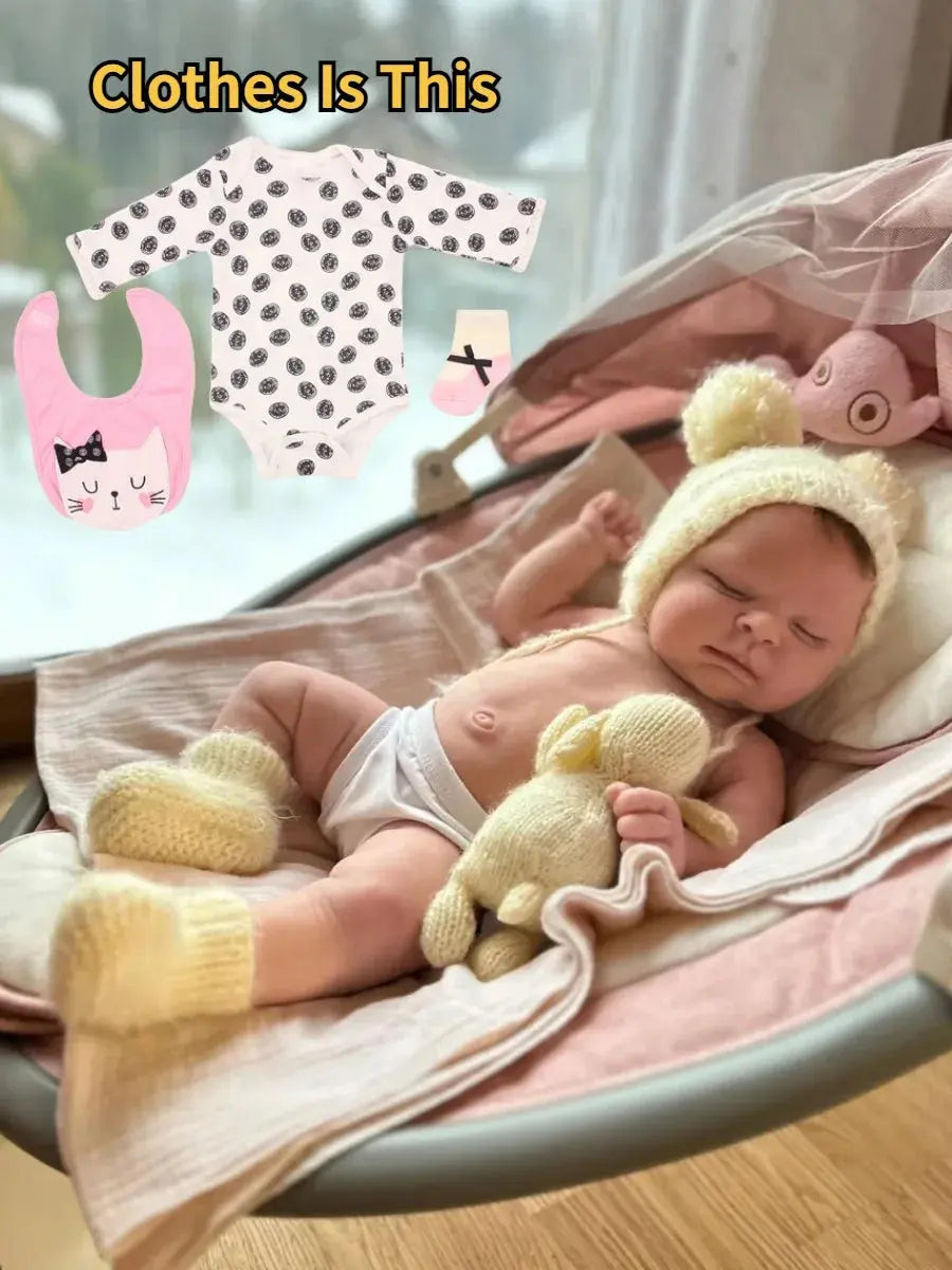 Image of Reborn Baby Dolls 18 Inch Lifelike Bebe Full Body Silicone Reborn