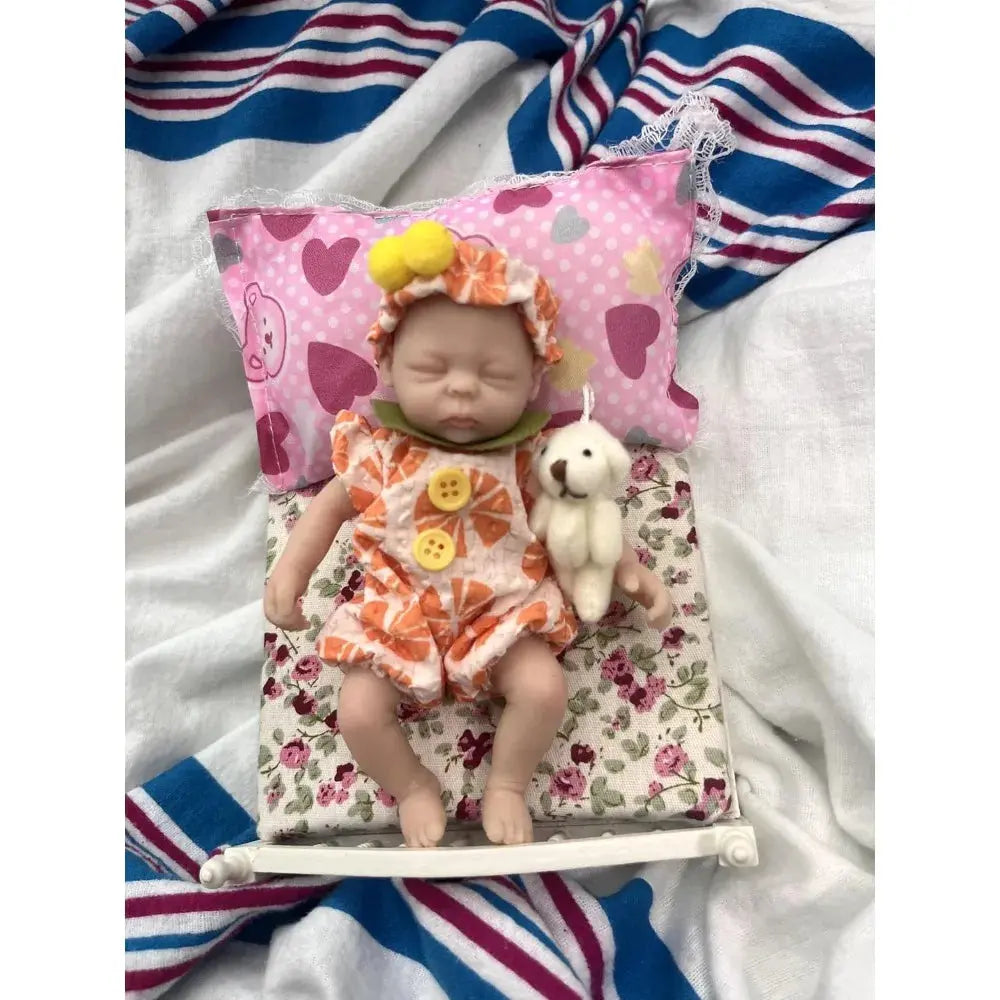 Image of Reborn Baby Dolls 6 Inch Reborn Baby Doll Realistic Miniature