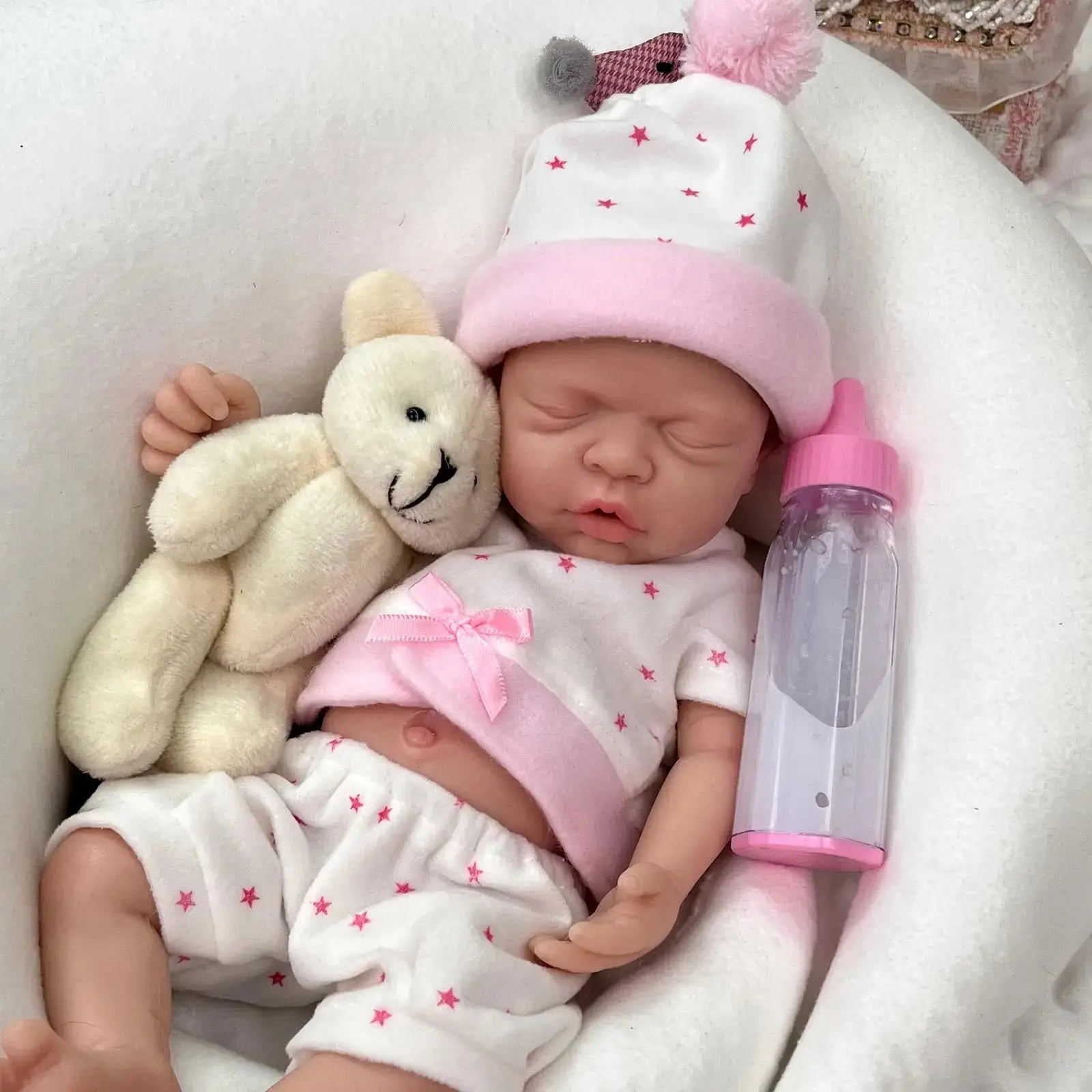 Image of Reborn Baby Dolls 12" Micro Preemie Full Body Silicone Reborn Baby