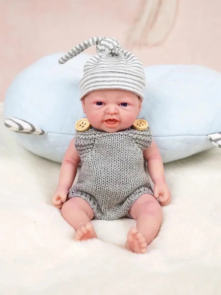 Image of Reborn Baby Dolls 7" Micro Preemie Full Body Silicone Baby Adorkable