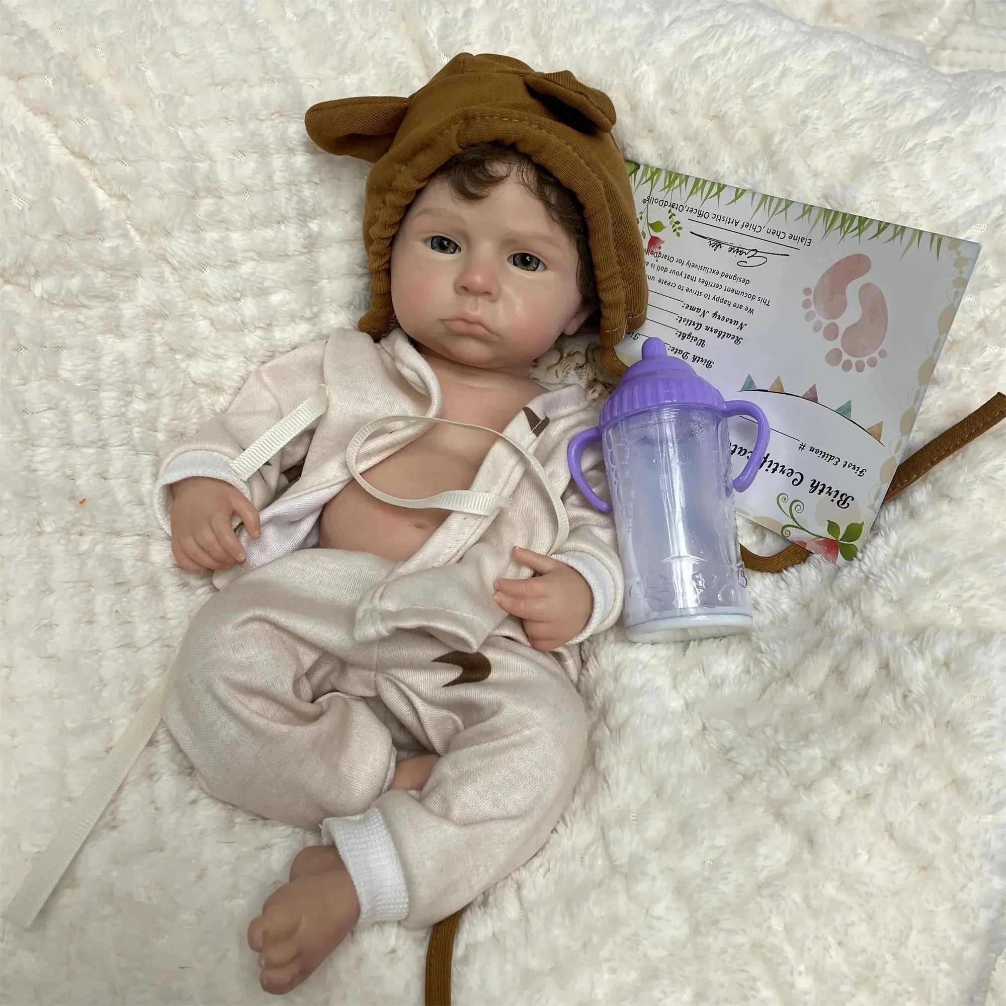 Image of Reborn Baby Dolls 33Cm Painted/Unpainted Silicone Boy Bebe Reborn