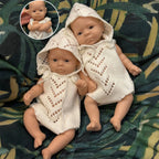 Image of Reborn Baby Dolls 10Inch Silicone Girls Whole Body Soft Solid