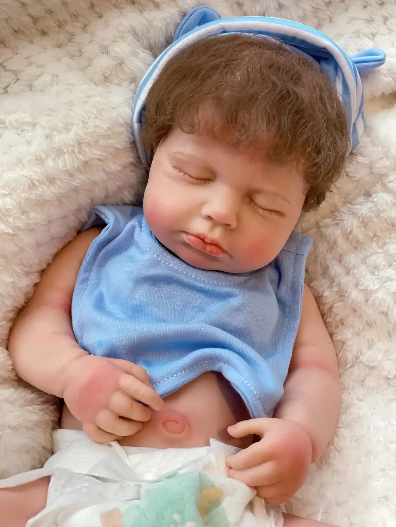 Image of Reborn Baby Dolls 18 Inch Loulou Boy Or Girl Silicone Doll 3D Painted