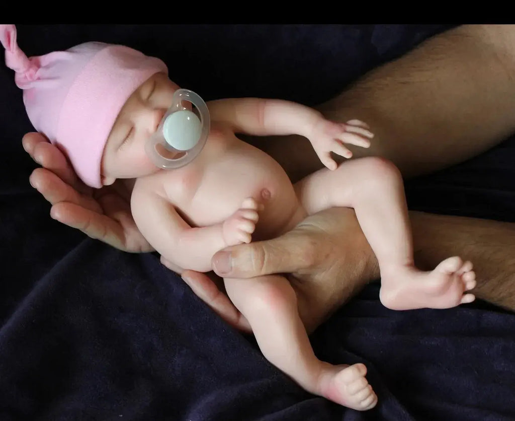 Image of Reborn Baby Dolls Can Drink And Wet 33Cm Washable Solid Silicone Bebe