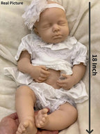 Image of Reborn Baby Dolls Saskia 18-Inch Loulou Full Silicone Reborn Girl |