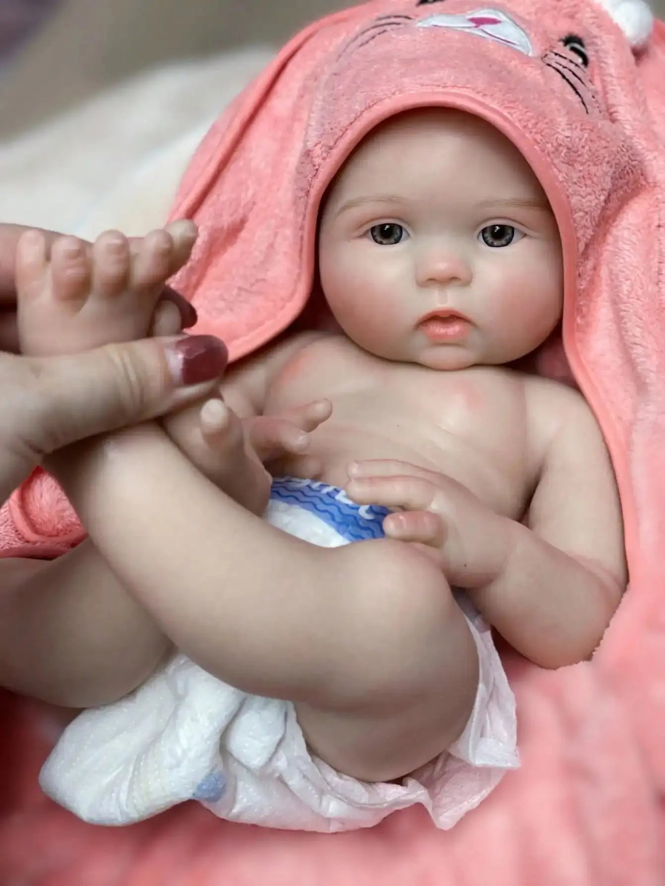 Image of Reborn Baby Dolls 18 Inch Lifelike Handmade Bebe Silicone Reborn Doll