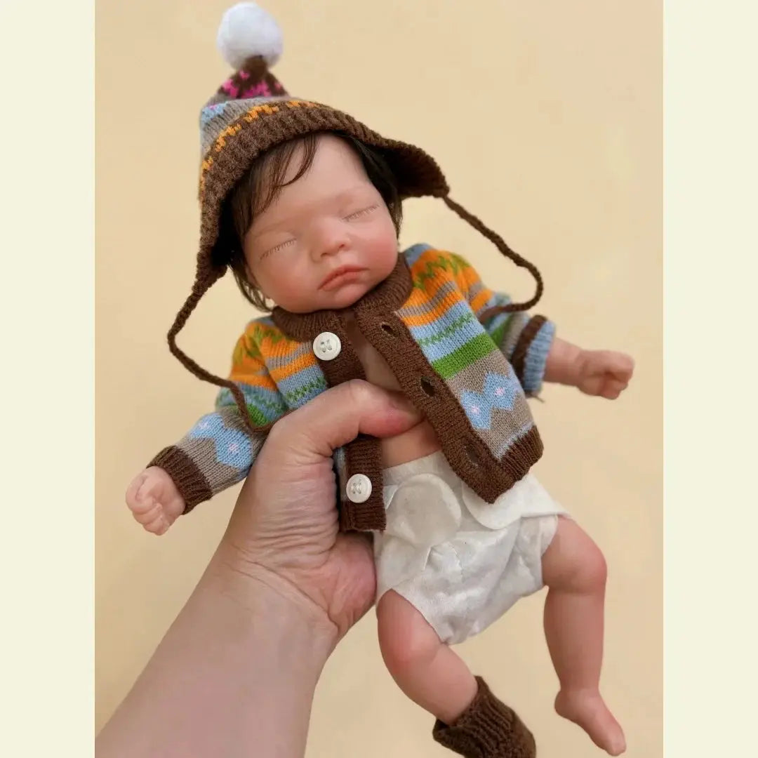 Image of Reborn Baby Dolls 10Inch Waterproof Full Body Solid Silicone Bébé