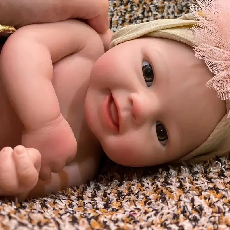 Image of Reborn Baby Dolls 16 Inch Emmy Bebe Reborn Reallista De Silicone Girl
