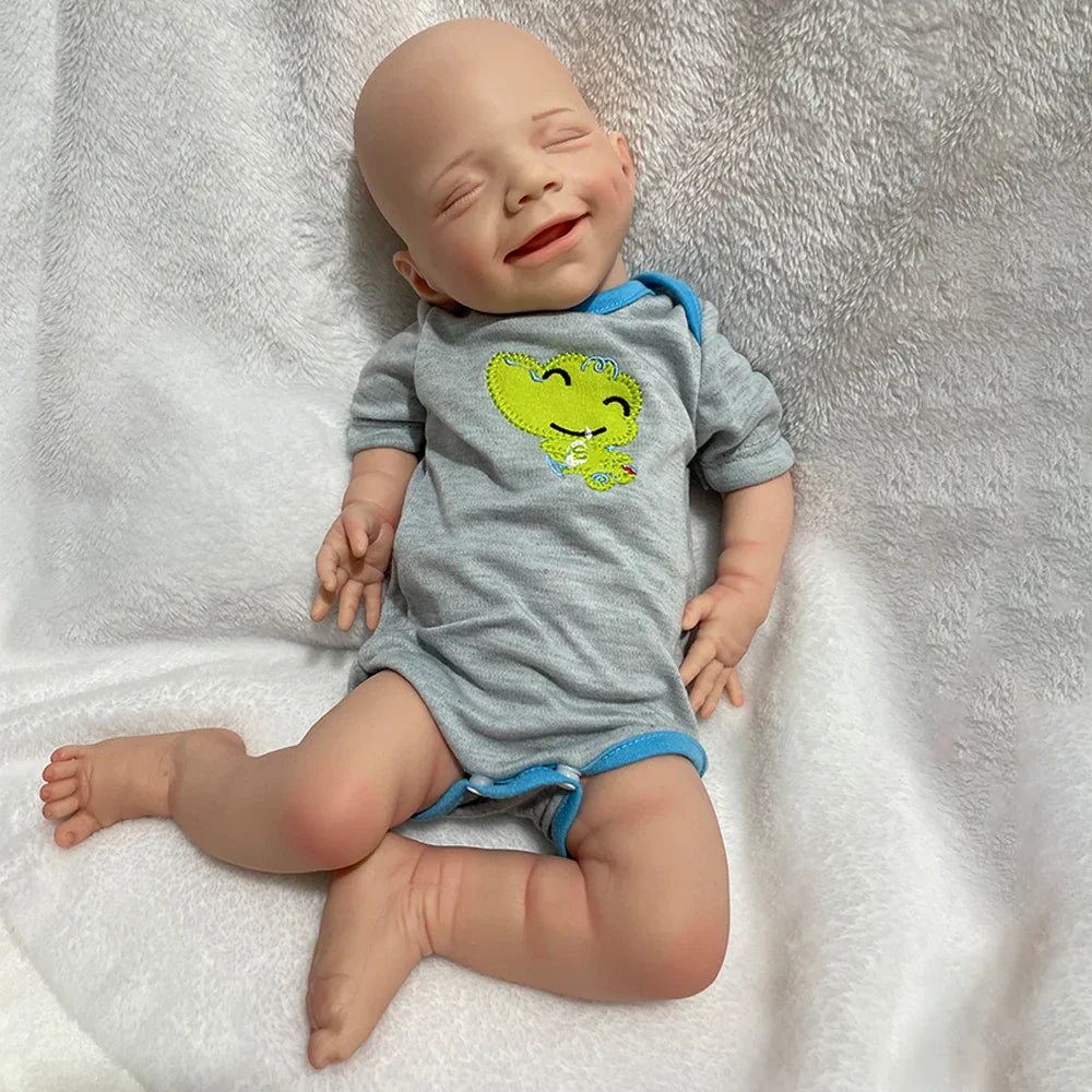 Image of Reborn Baby Dolls 100% Whole Body Silicone Reborn Baby Girl April
