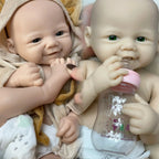 Image of Reborn Baby Dolls 18Inch Girl Vivienne Bebê Reborn Dolls Unpainted