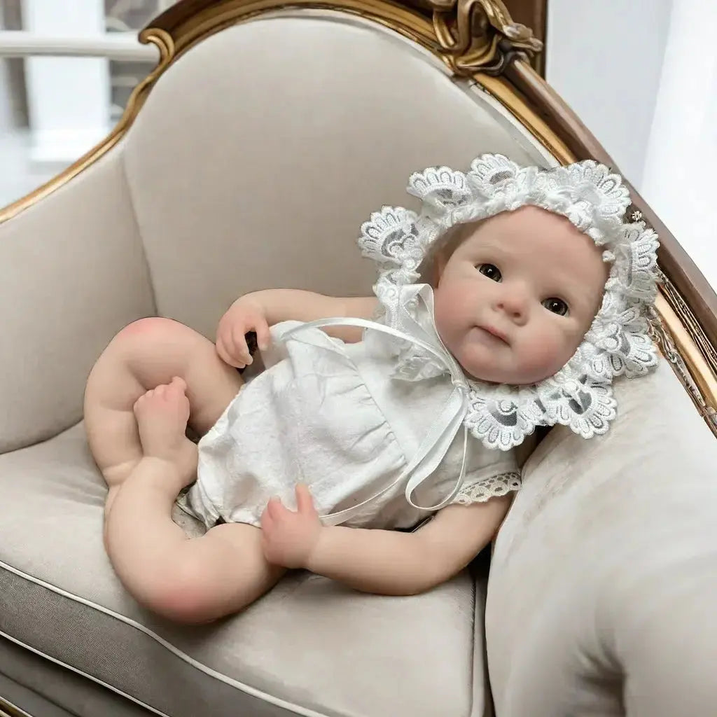 Image of Reborn Baby Dolls 13Inch Girl Bettie Full Body Soft Solid Silicone