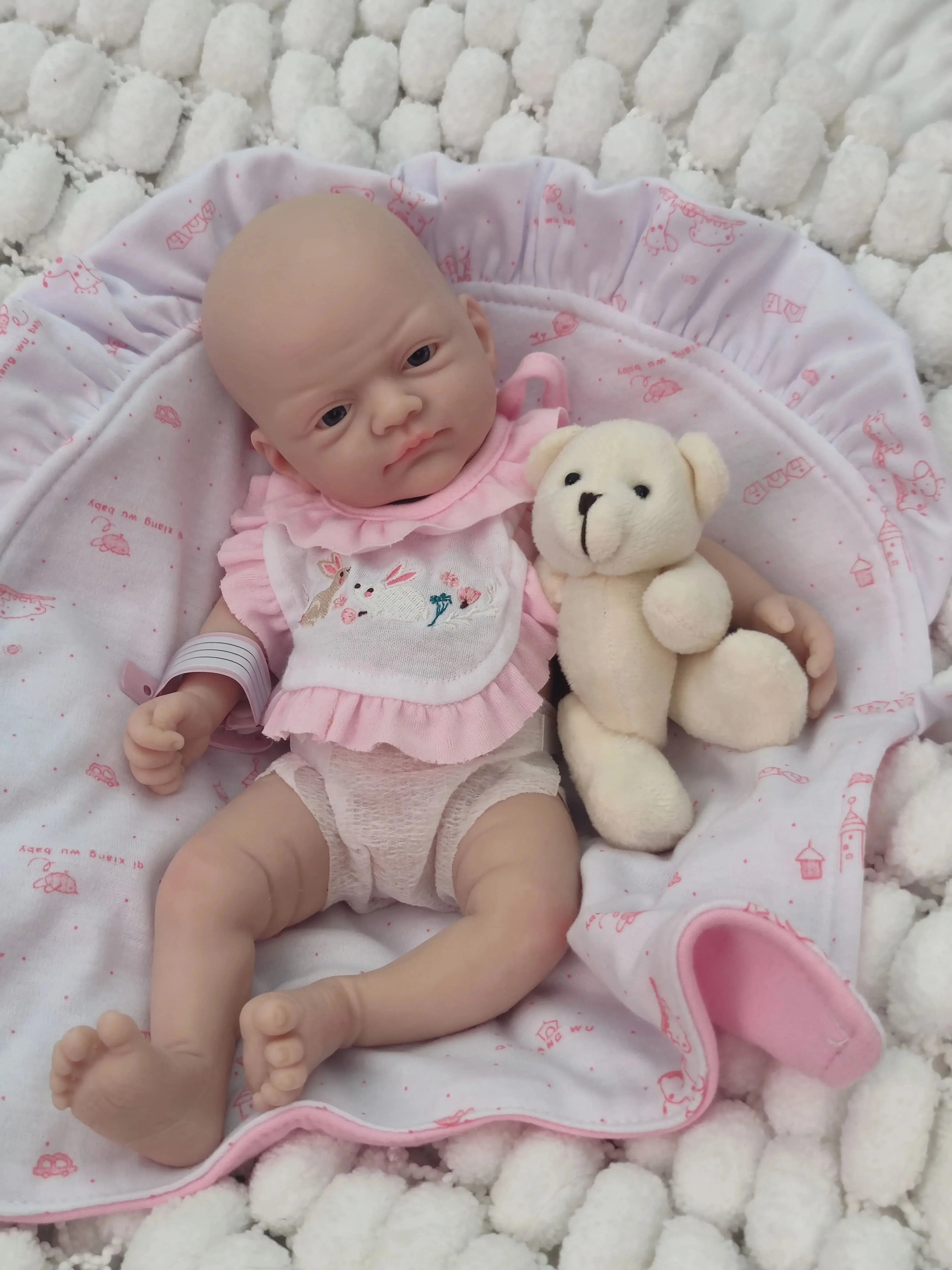 Image of Reborn Baby Dolls 12 Inches Soft Silicone Reborn Baby Doll Boy -