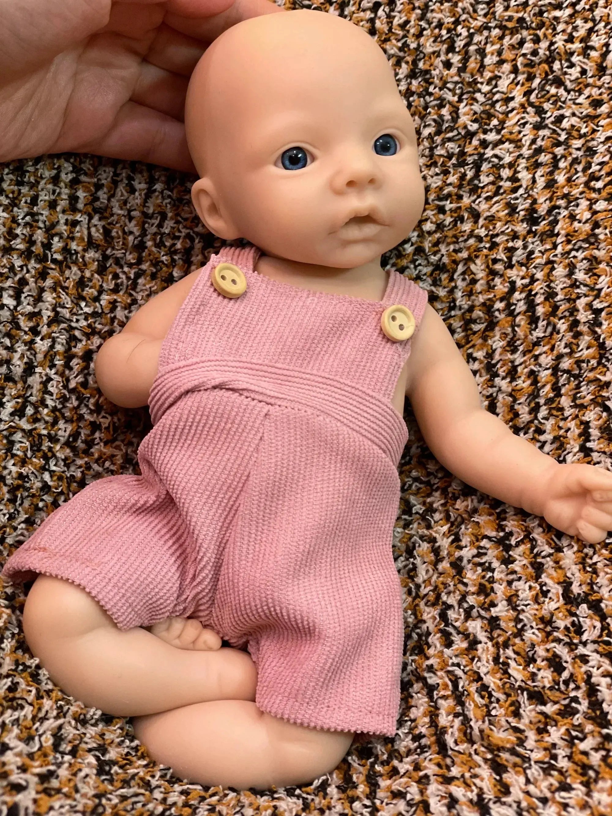 Image of Reborn Baby Dolls 25Cm Unpainted Silicone Girls Whole Body Soft Solid
