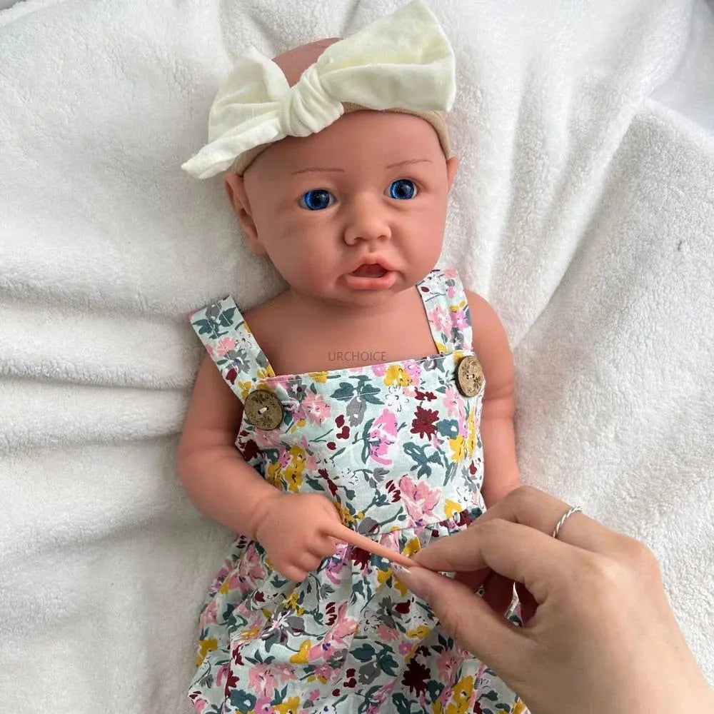 Image of Reborn Baby Dolls Handmade 45Cm Lifelike Full Body Soft Silicone