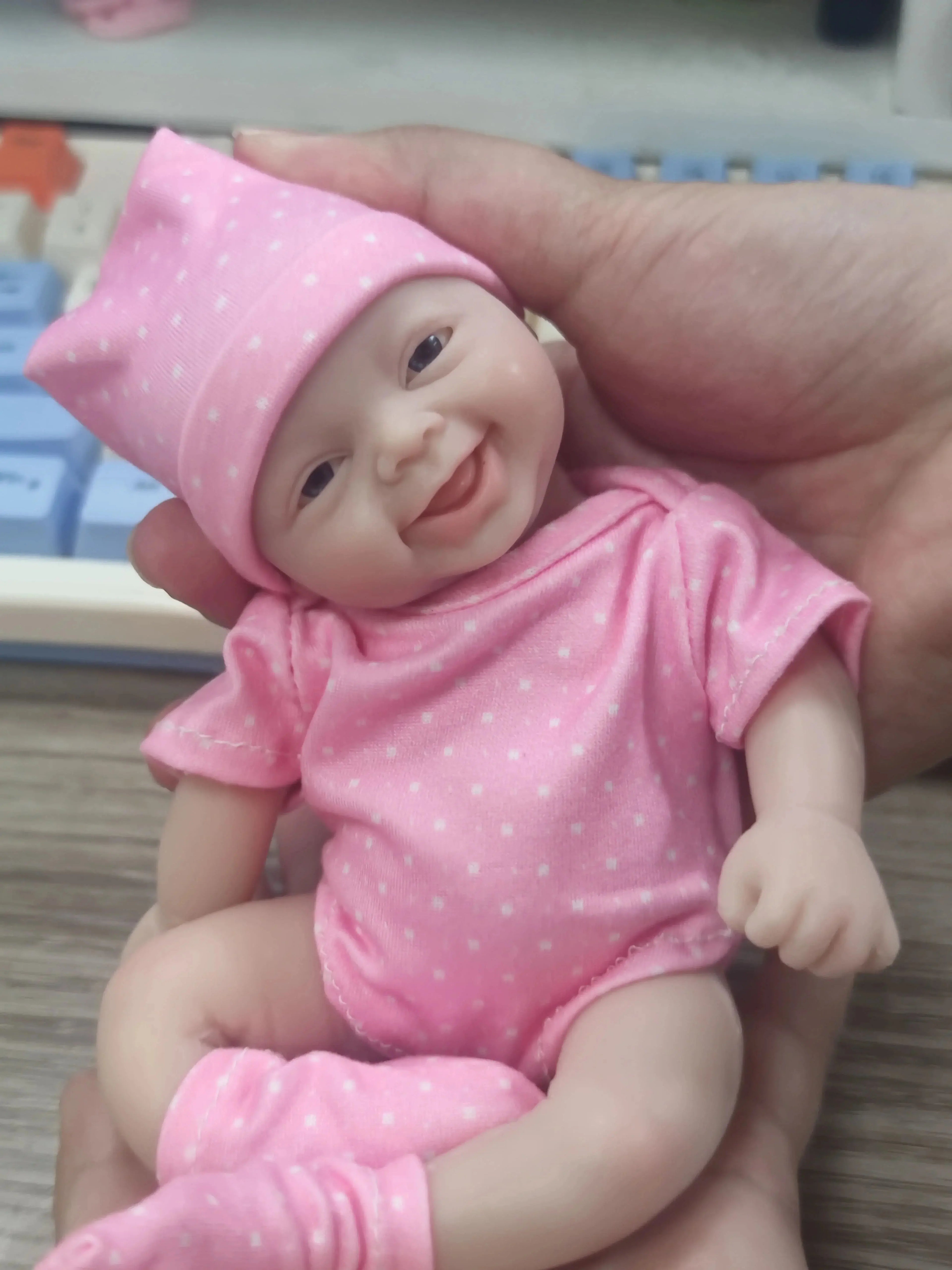 Image of Reborn Baby Dolls 7 Inch Cuddly Mini Silicone Reborn Doll,Body Soft