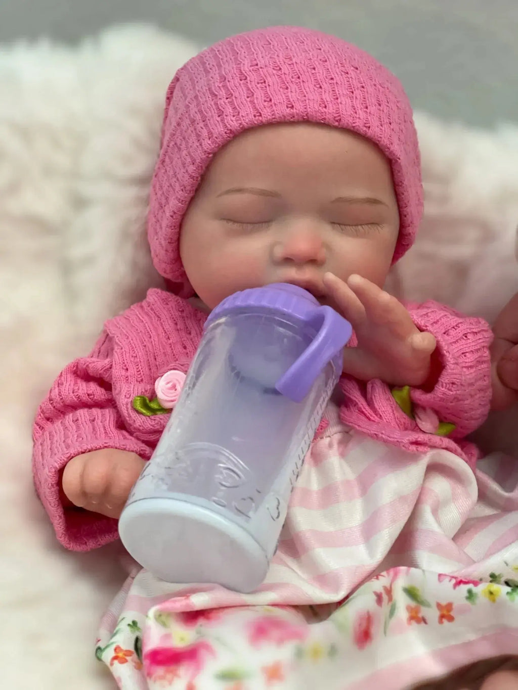 Image of Reborn Baby Dolls 35Cm Soft Touch Feeling Solid Silicone Bebe Reborn