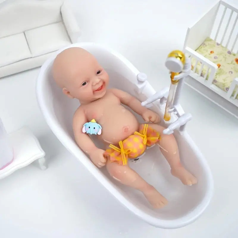 Image of Reborn Baby Dolls 7 Inch Mini Baby Reborn Dolls Handmade Boy