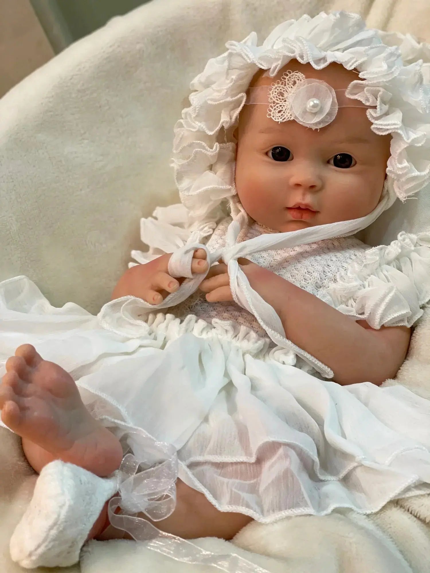 Image of Reborn Baby Dolls 45Cm Full Body Solid Silicone Bebe Reborn Girl 3D