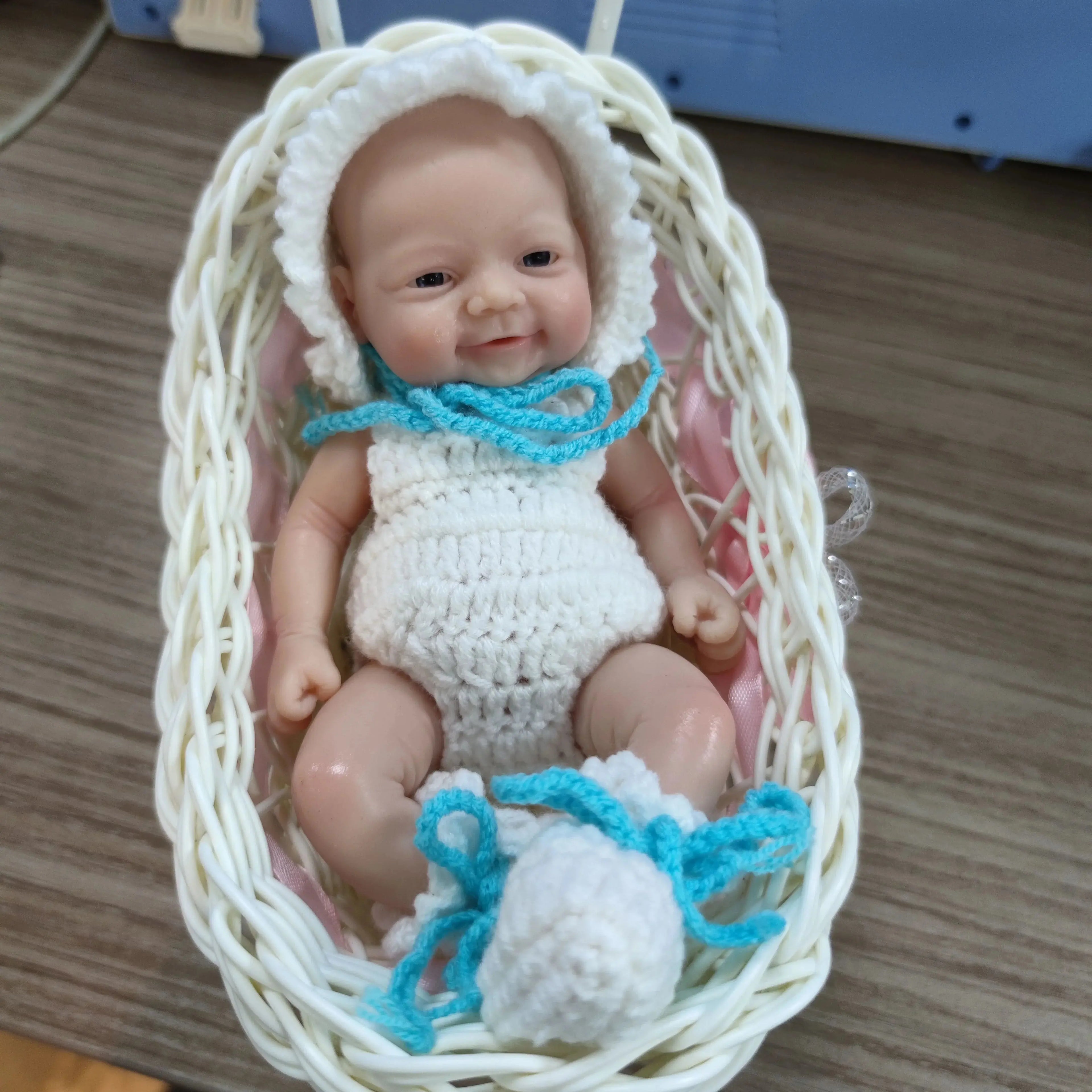 Image of Reborn Baby Dolls Lifelike Reborn Baby Doll 7 Inch Mini Full Body