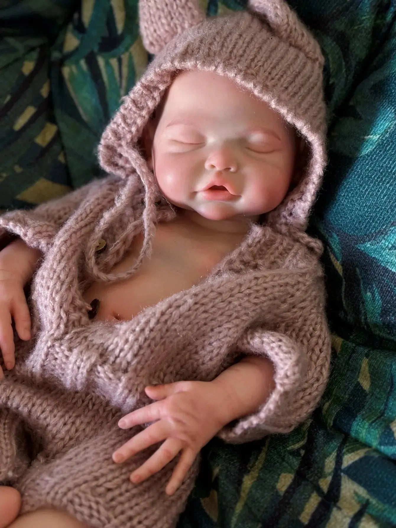 Image of Reborn Baby Dolls 18 Inch 3D Painted Skin Reborn Baby Doll Made Of