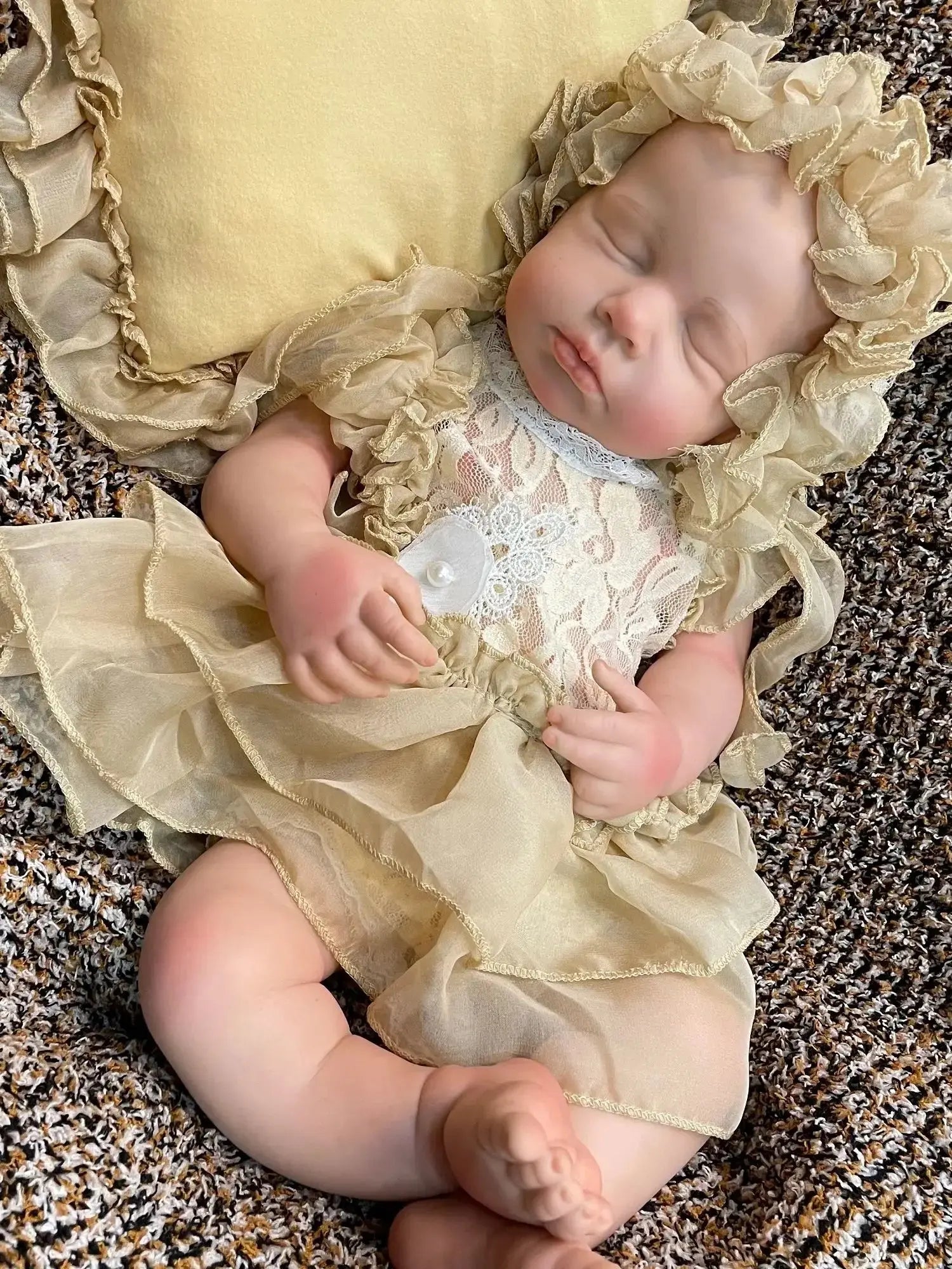 Image of Reborn Baby Dolls 45Cm Boy/Girl Loulou All Silicone Reborn Doll