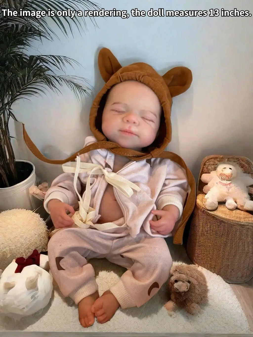Image of Reborn Baby Dolls Saskia 13-Inch Silicone Pascale Reborn Doll: A