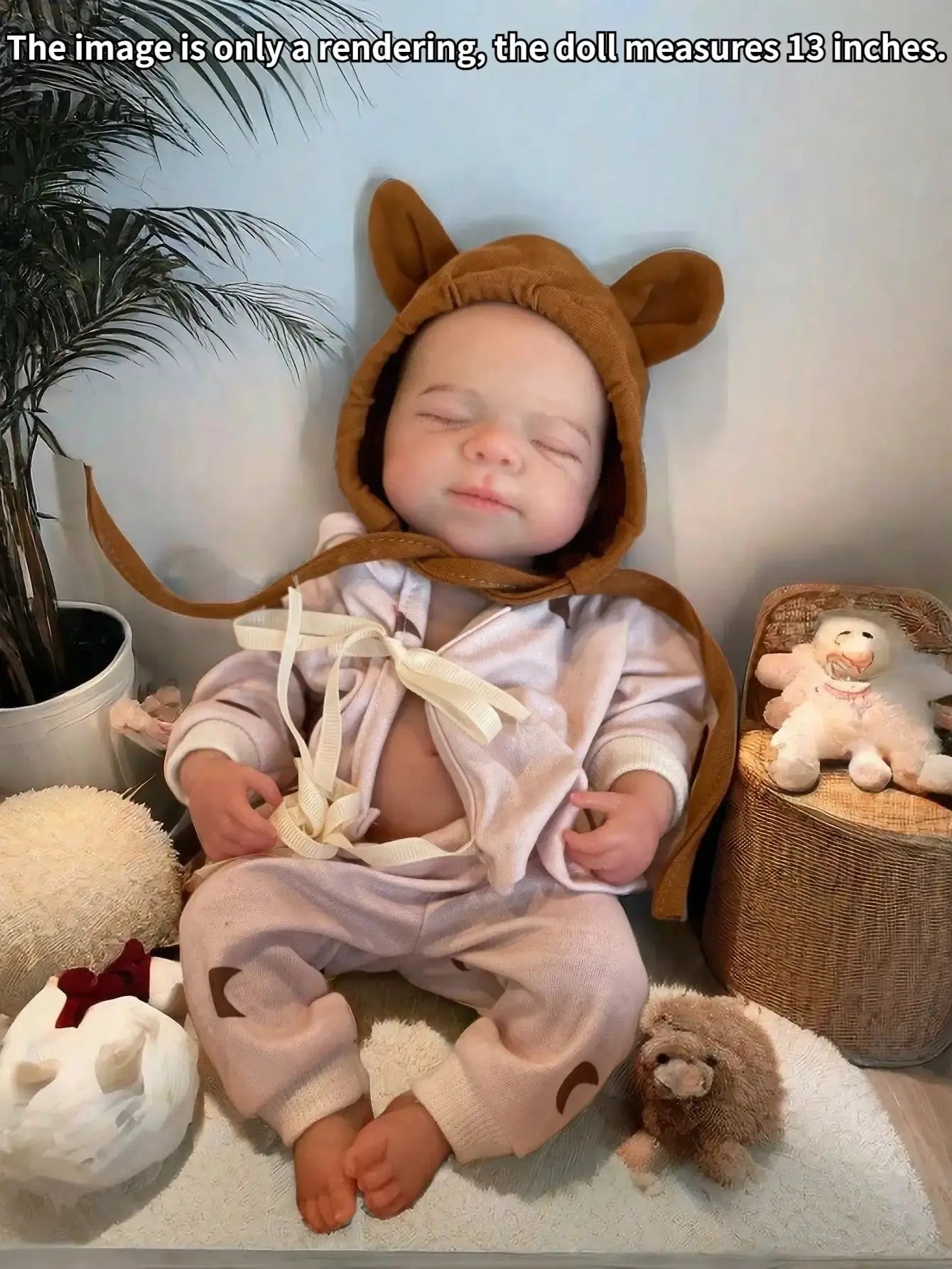 Image of Reborn Baby Dolls Saskia 13-Inch Silicone Pascale Reborn Doll: A