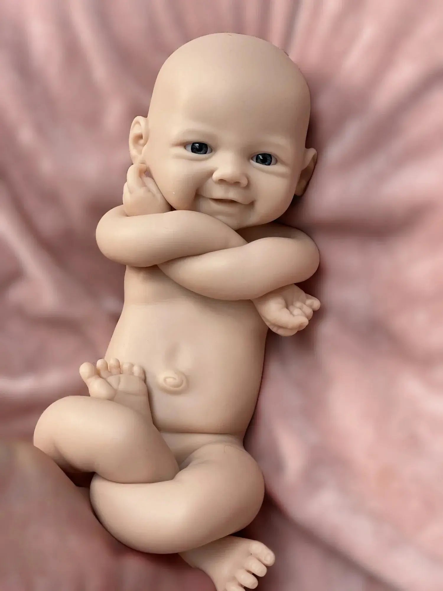 Image of Reborn Baby Dolls 33Cm Cuddly Vivienne Full Body Solid Silicone