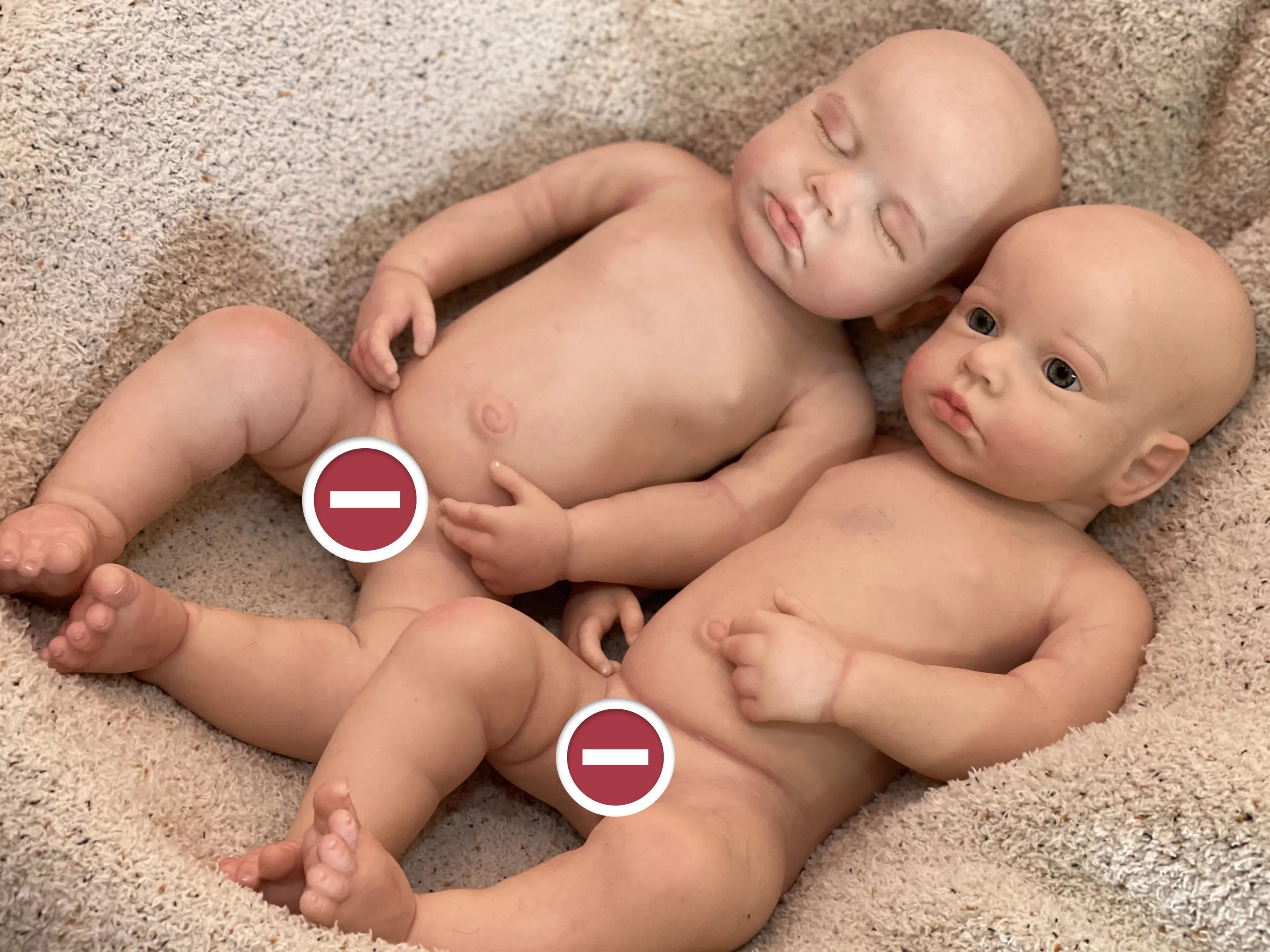 Image of Reborn Baby Dolls 45Cm Boy/Girl Loulou All Silicone Reborn Doll