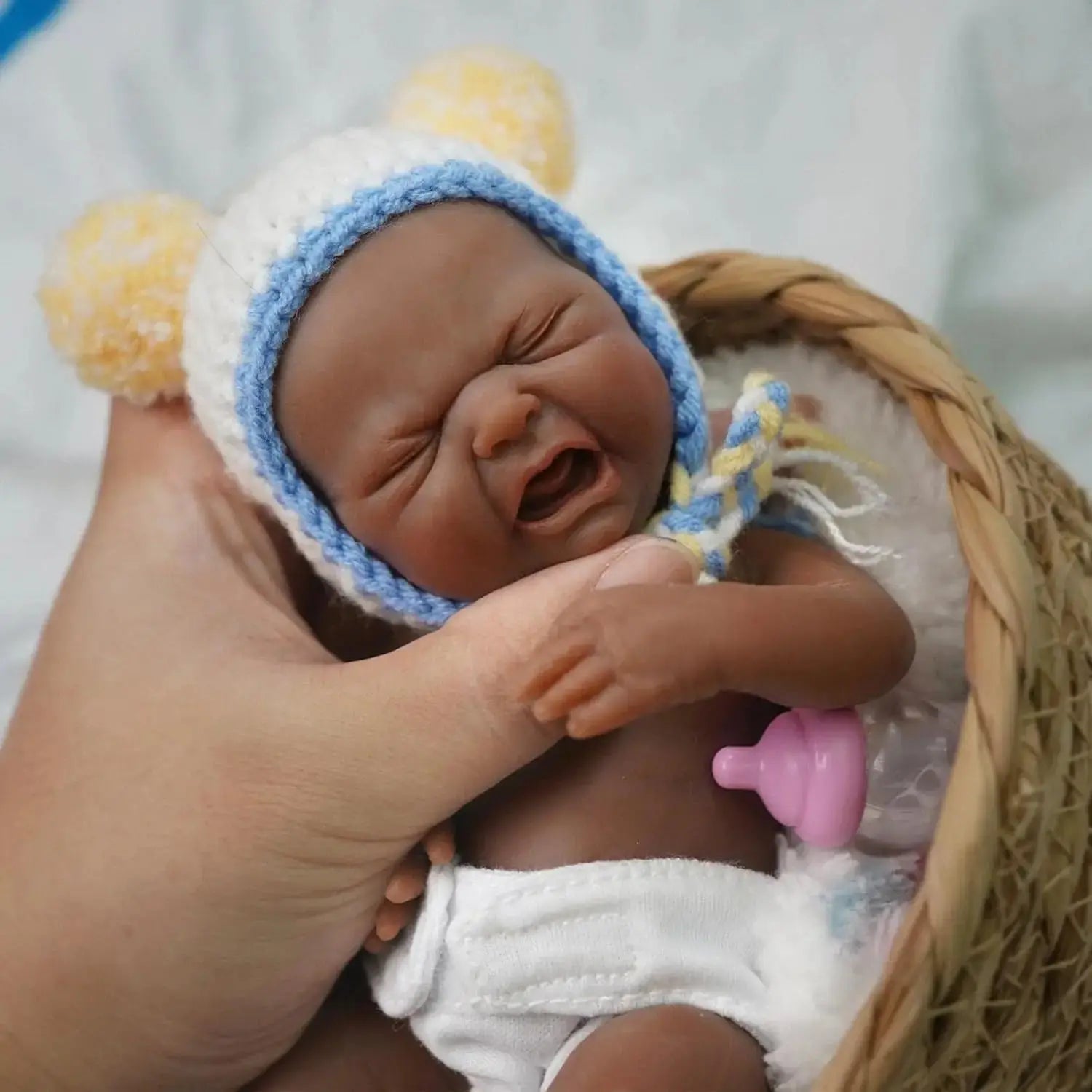 Image of Reborn Baby Dolls 7Inch Full Body Silicone Baby Dolls Boy，Mini