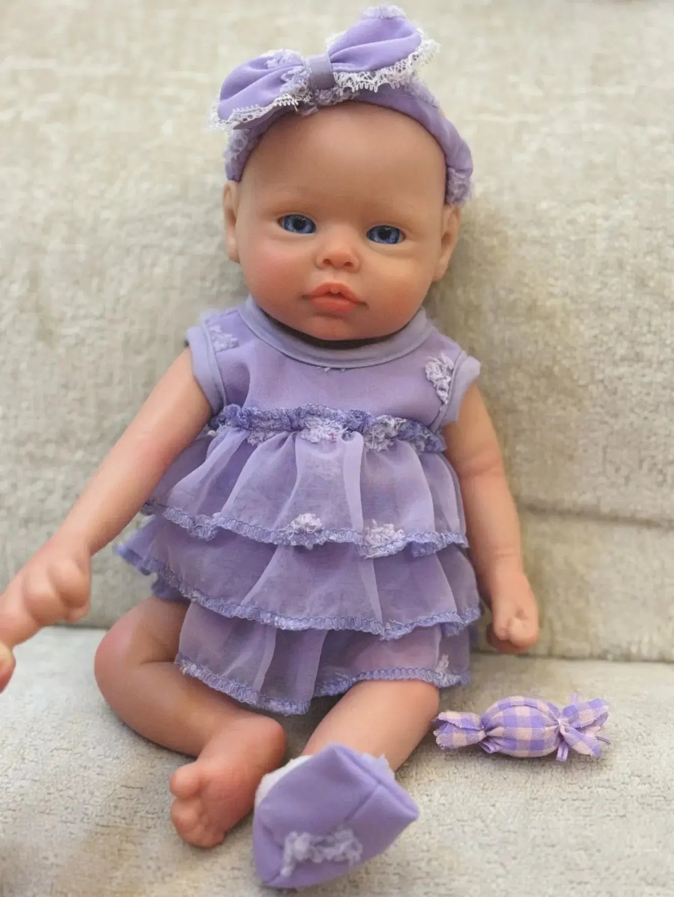 Image of Reborn Baby Dolls 13 Inch Full Body Soft Silicone Girl Reborn Doll