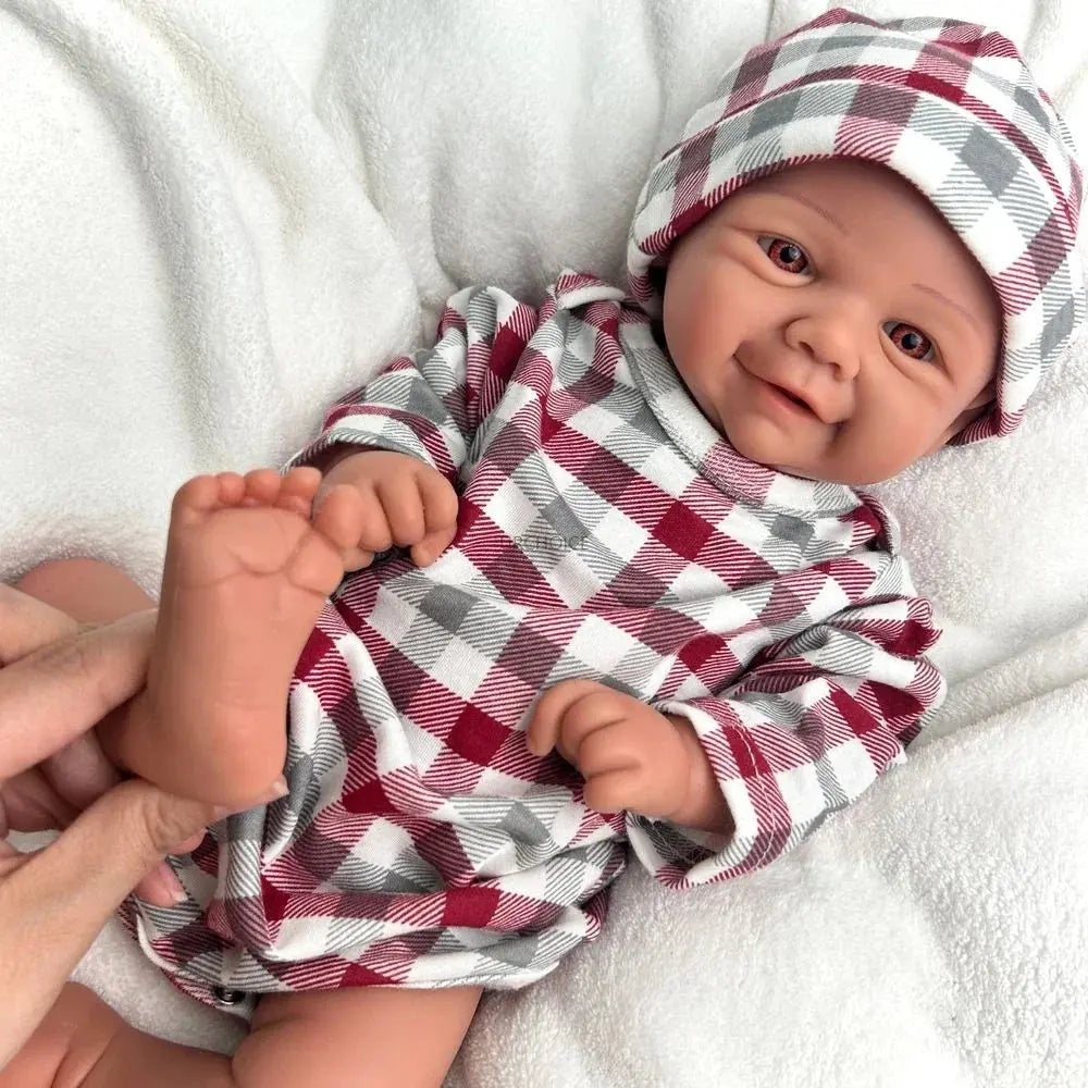 Image of Reborn Baby Dolls 17Inch Baby Girl Vivienne Realistic Details &