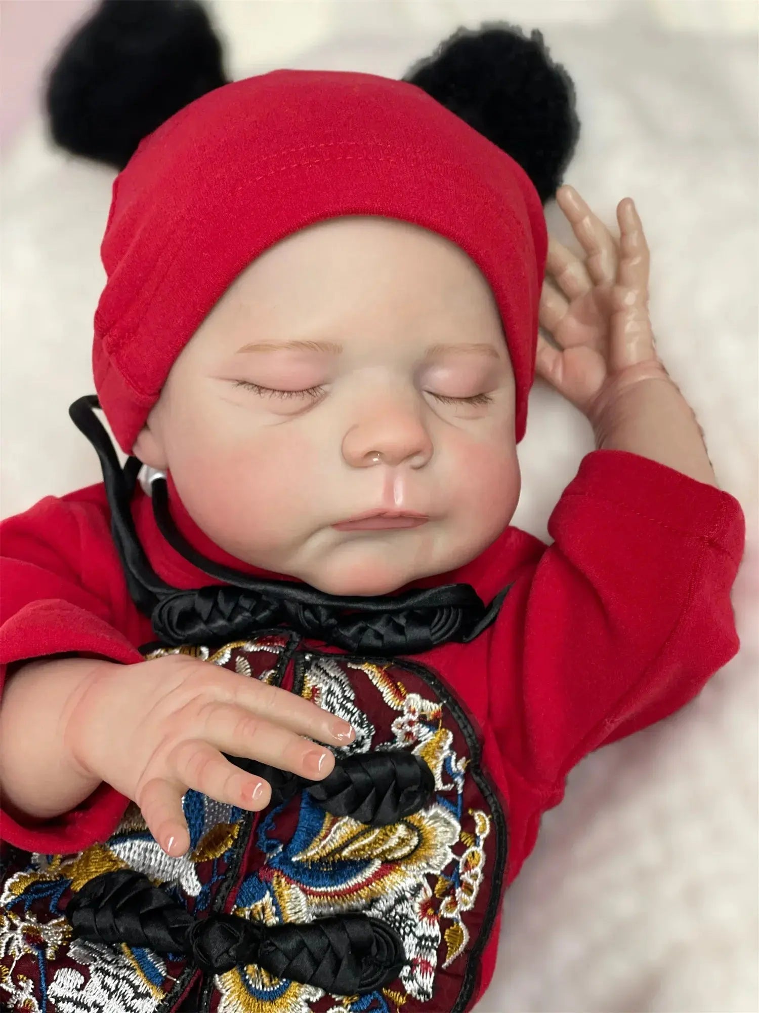 Image of Reborn Baby Dolls 47Cm Washable Eric Bebe Reborn Girl With Painted