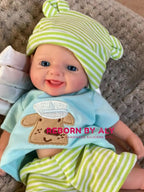 Solid Silicone Reborn Boy Doll - Handcrafted Baby Art for Collectors & Gifting - Smile Reborn Baby Doll - Doll gift For kids rebornbabydolls.shop