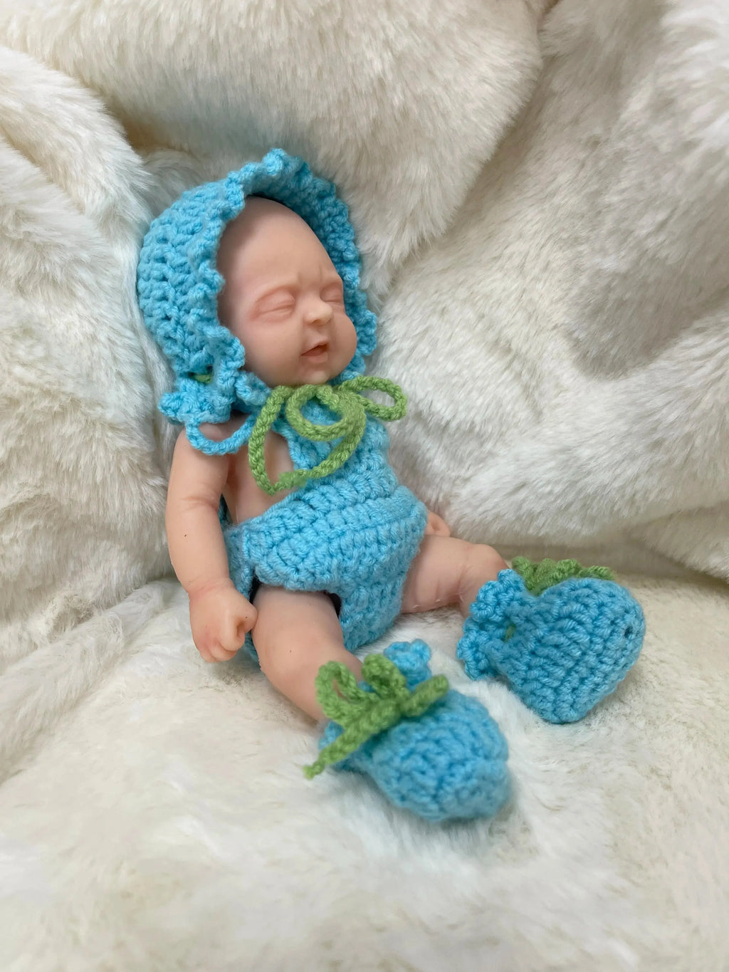 Image of Reborn Baby Dolls Dolls Clothes Set  - For Mini Reborn Kit 7" Joseph 