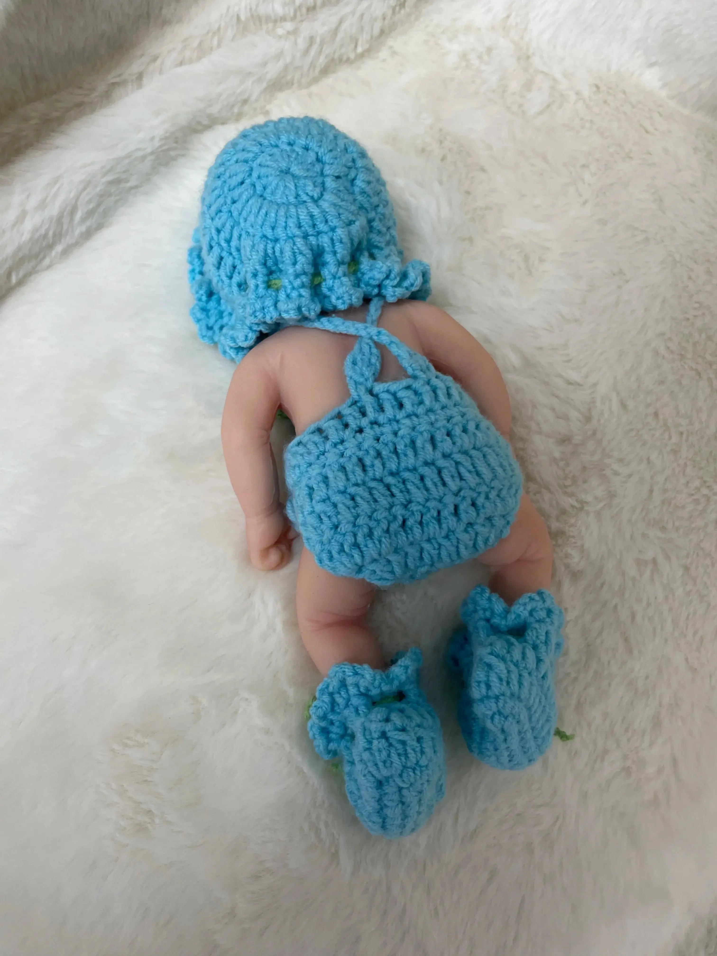 Image of Reborn Baby Dolls Dolls Clothes Set  - For Mini Reborn Kit 7" Joseph 